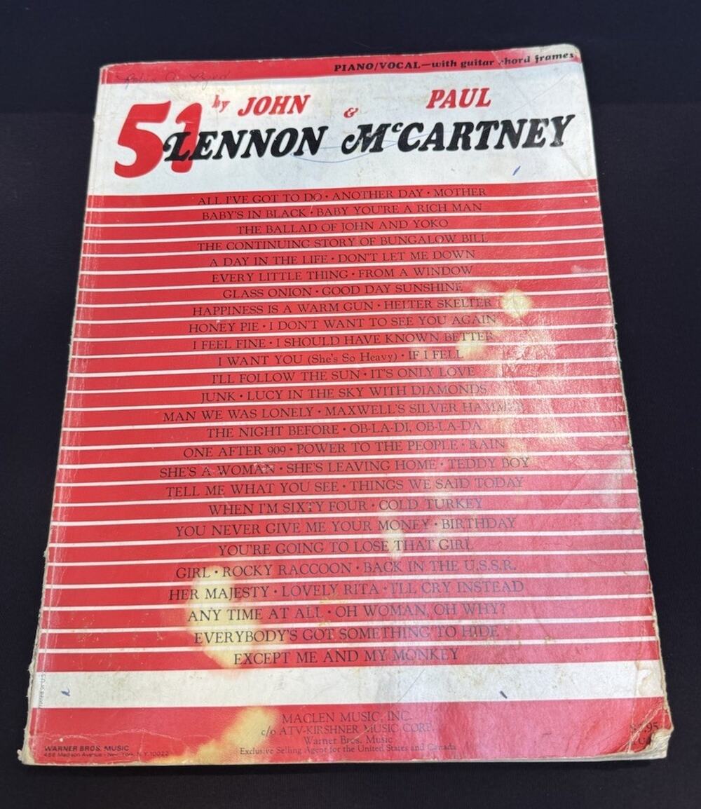 John Lennon & Paul McCartney 51 Piano Vocal Guitar Sheet Music Maclen Music ATV